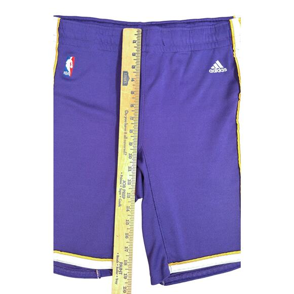 Adidas NBA Los Angeles Lakers Purple Gold Athletic Shorts XXL - Picture 8 of 8